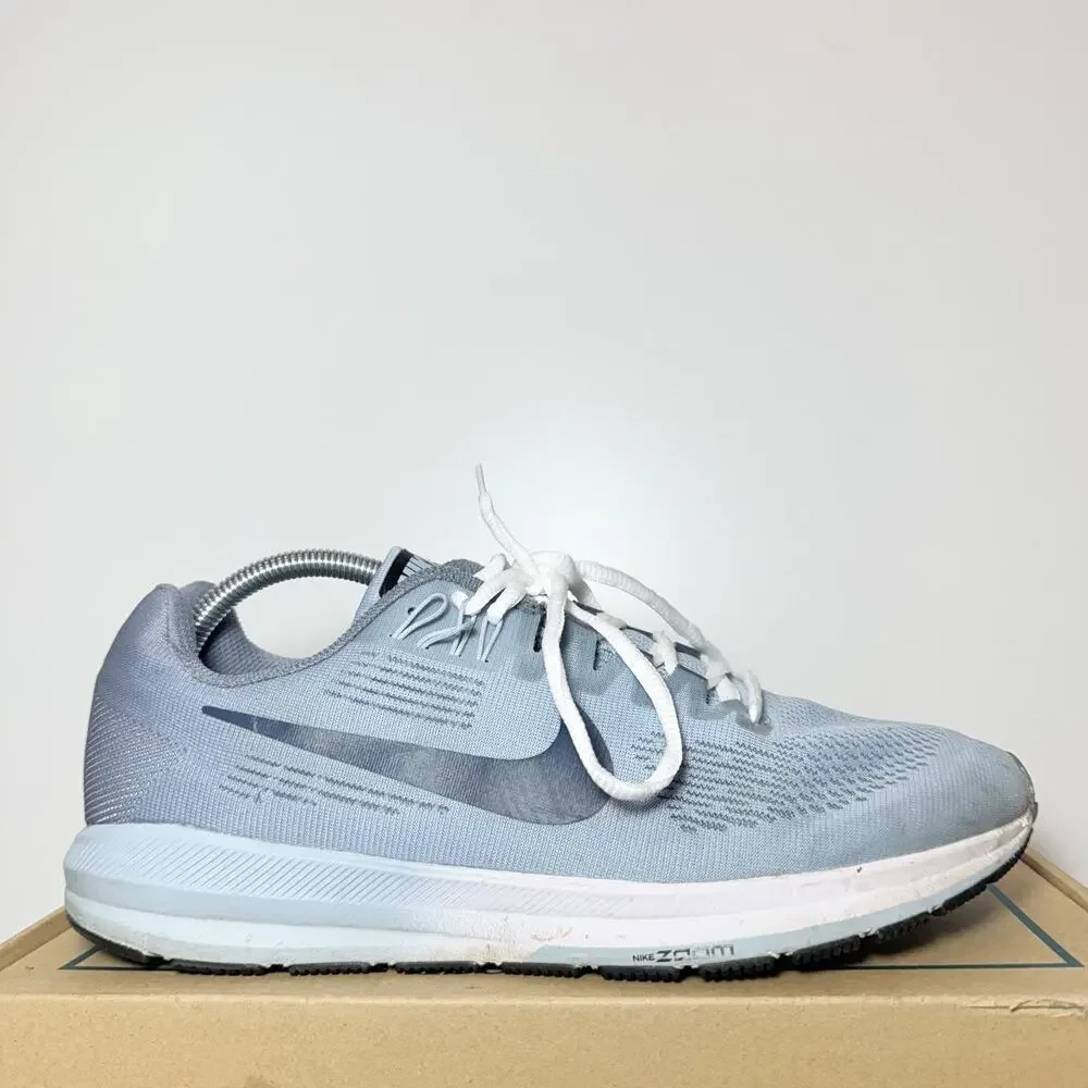 Women's Size 10.5 Nike Air Zoom Structure 21 Blue White Running Shoes 904701